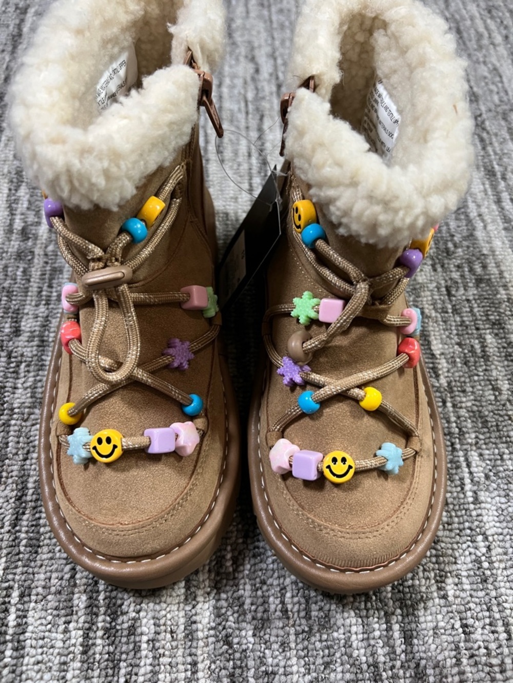 Art Class-  Girl’s Char Faux Suede Style Boots Size 13 - Picture 5 of 9